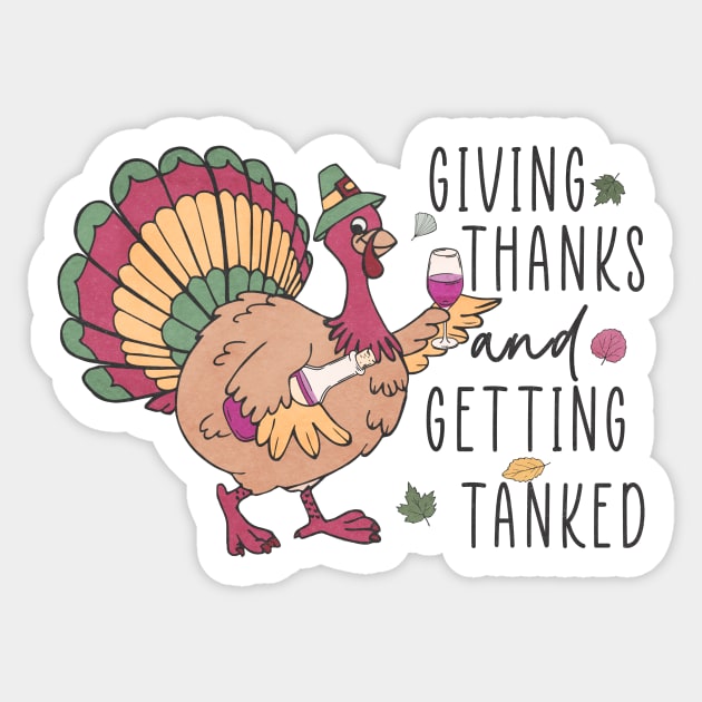 Funny friendsgiving Sticker by Positively Petal Perfect 